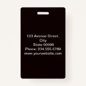 エレガントミニマルなバッジ バッジ (裏面)