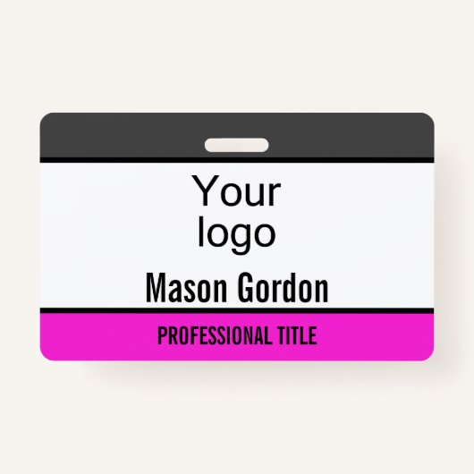 エレガントミニマルなバッジ バッジ (正面)