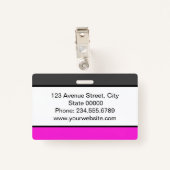 エレガントミニマルなバッジ バッジ (裏面クリップ)