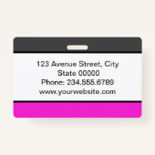 エレガントミニマルなバッジ バッジ (裏面)