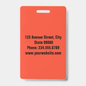 エレガントミニマルなバッジ バッジ (裏面)