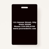 エレガントミニマルなバッジ バッジ (裏面)