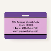 エレガントミニマルなバッジ バッジ (裏面)