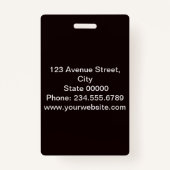 エレガントミニマルなバッジ バッジ (裏面)