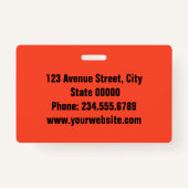 エレガントミニマルなバッジ バッジ (裏面)