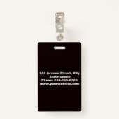 エレガントミニマルなバッジ バッジ (裏面クリップ)