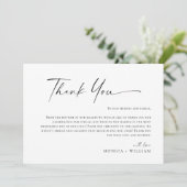 エレガントミニマルな手結婚跡の写真 サンキューカード (スタンド正面)
