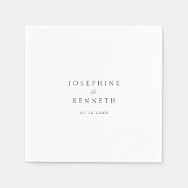 エレガントミニマルカスタムモダン結婚s スタンダードカクテルナプキン