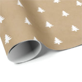 エレガントミニマルクリスマスツリーズオンクラフト紙 ラッピングペーパー (ロールコーナー)
