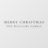 エレガントミニマルクリスマス名入り口 ウィンドウサイン (シート)