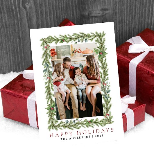 エレガントミニマルクリスマス | 家族モダン1の写真 シーズンカード