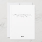 エレガントミニマルクリスマス | 家族モダン2枚の写真 シーズンカード (裏面)