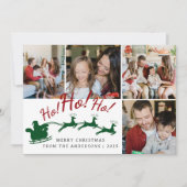 エレガントミニマルクリスマス | 家族モダン4写真 シーズンカード (正面)