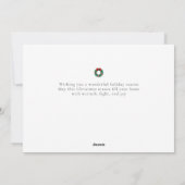 エレガントミニマルクリスマス | 家族モダン6枚の写真 シーズンカード (裏面)