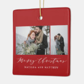 エレガントミニマルコラージュ セラミックオーナメント (左)