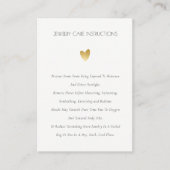 エレガントミニマルシンプル赤面金ゴールド気にジュエリー 名刺 (正面)