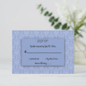 エレガントミニマルシンプルScript Chic華美結婚s 出欠カード (スタンド正面)