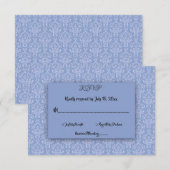 エレガントミニマルシンプルScript Chic華美結婚s 出欠カード (正面/裏面)