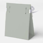 エレガントミニマルセージ結婚グリーン フェイバーボックス (裏面サイド)