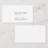 エレガントミニマルデザインテンプレートモダントレンディー 名刺 (正面/裏面)