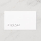 エレガントミニマルデザインプレーンモダン優美 名刺 (正面)