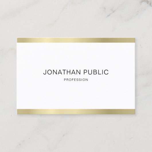 エレガントミニマルデザインプロフェッショナルプレーン 名刺 (正面)