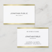 エレガントミニマルデザインプロフェッショナルプレーン 名刺 (正面/裏面)