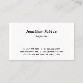 エレガントミニマルデザインモダン 名刺 (裏面)