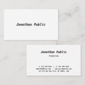 エレガントミニマルデザインモダン 名刺 (正面/裏面)