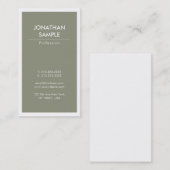 エレガントミニマルトレンディープレーンモダンラグジュアリー 名刺 (正面/裏面)