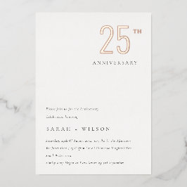 エレガントミニマルバラ金ゴールド 箔招待状