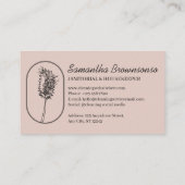 エレガントミニマルフェミニンハンディMOPほうき清掃具 名刺 (裏面)