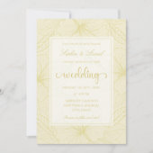 エレガントミニマルフローラの概要結婚 招待状 (正面)