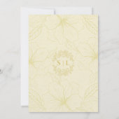 エレガントミニマルフローラの概要結婚 招待状 (裏面)