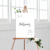 エレガントミニマルブライダルシャワー ポスター