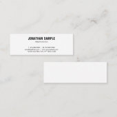 エレガントミニマルプロフェッショナルモダン スキニー名刺 (正面/裏面)