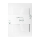 エレガントミニマルモダンとグ結婚リーン 招待状ベリーバンド (正面例)