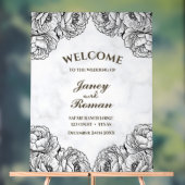 エレガントミニマルモダンと結婚の アクリルサイン (ニュートラル)