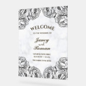 エレガントミニマルモダンと結婚の アクリルサイン (傾斜)