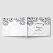 エレガントミニマルモダンと結婚入る ゲストブック (全面)