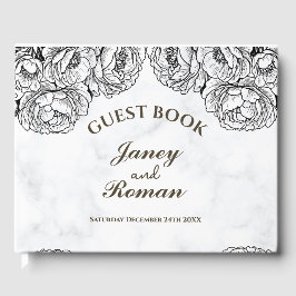 エレガントミニマルモダンと結婚入る ゲストブック