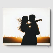 エレガントミニマルモダングレー結婚ホワイト ゲストブック (裏面)