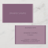 エレガントミニマルモダンテンプレートトレンディー 名刺 (正面/裏面)