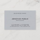 エレガントミニマルモダントレンディーテンプレートカッコいい 名刺 (裏面)