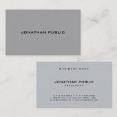 エレガントミニマルモダントレンディーテンプレートカッコいい 名刺 (正面/裏面)