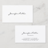 エレガントミニマルモダンプロフェッショナル 名刺 (正面/裏面)