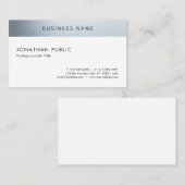 エレガントミニマルモダン平スタイリッシュ野 名刺 (正面/裏面)