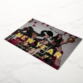 エレガントミニマルモダン応援写真 箔シーズンカード (回転した状態)