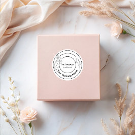 エレガントミニマルモダン白黒製品 ラベル