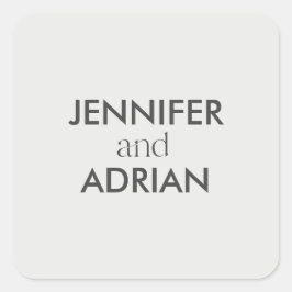 エレガントミニマルモダン結婚の封筒スクエアSti スクエアシール